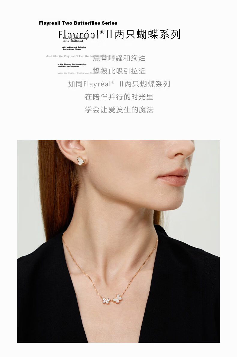 Ducogina Style Butterfly Necklace for Women Elegant Luxury Birthday Qixi Valentine's Day Gift for Girlfriend Wife Bestie 2