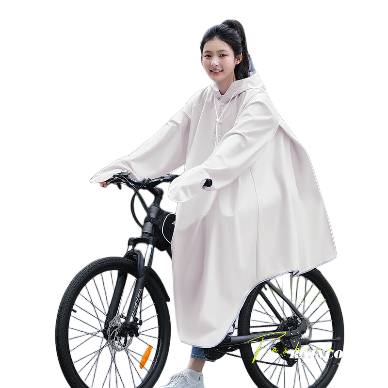 Beimei Men's Long Raincoat, Full-Body Protection against Heavy Rain, for Middle School Students' Commuting And Mountain Biking