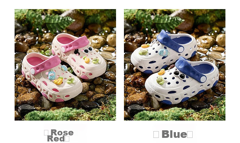 YUZHAOLIN Kids Clog Shoes Boys Girls Lightweight Closed-Toe Sandals for Students 7