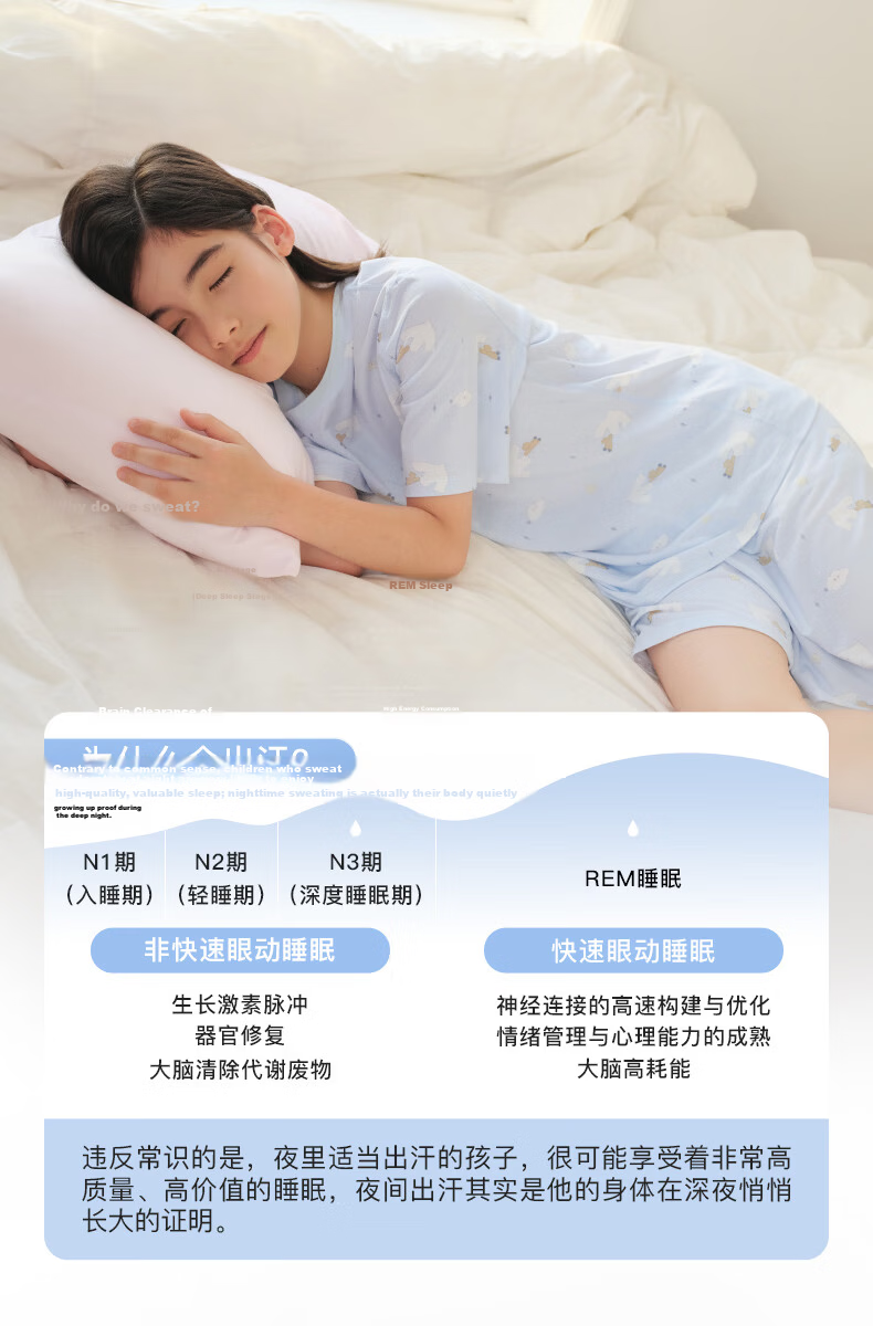Like uu [Recommended by Zhu Dan] Children's Summer Thin Modal Pajamas for Boys and Girls 2026 New Arrival 4