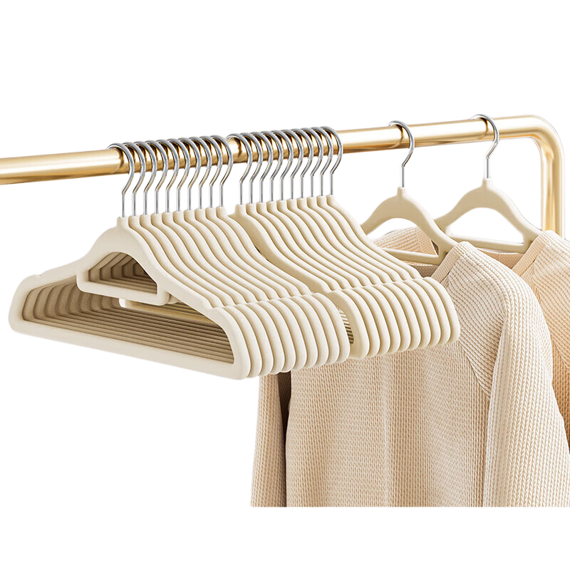 JEKO&JEKO Velvet Coat Hanger, Extended 45cm, Non-Slip Clothes Rack, Wardrobe Hanger
