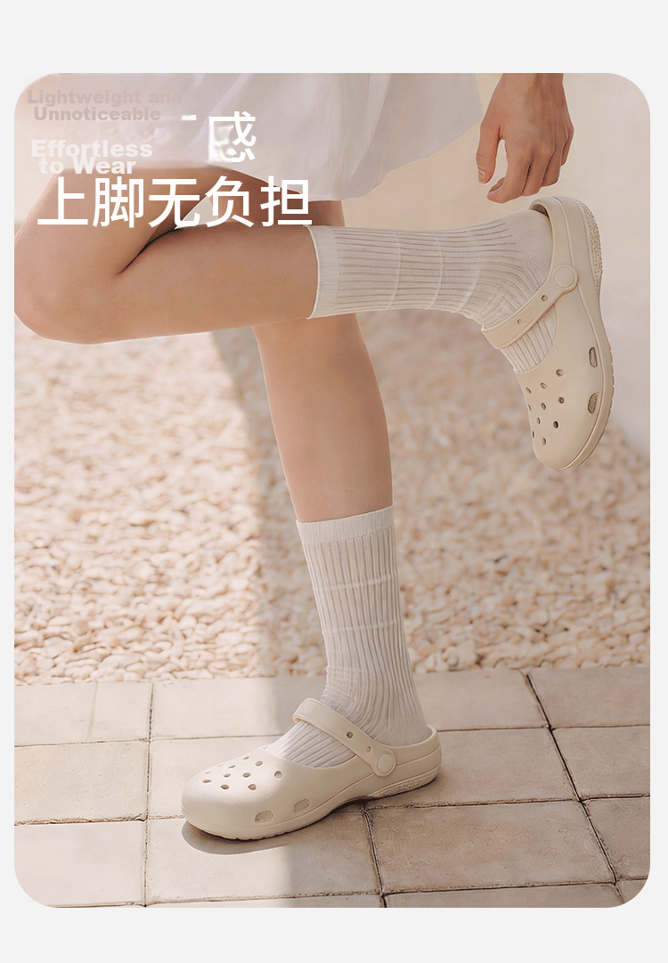GUOLUOFEI Mary Jane EVA Clog Sandals for Women, Closed Toe, Non-Slip Soft Sole, Outdoor Beach Slippers, Black, Size 38 10