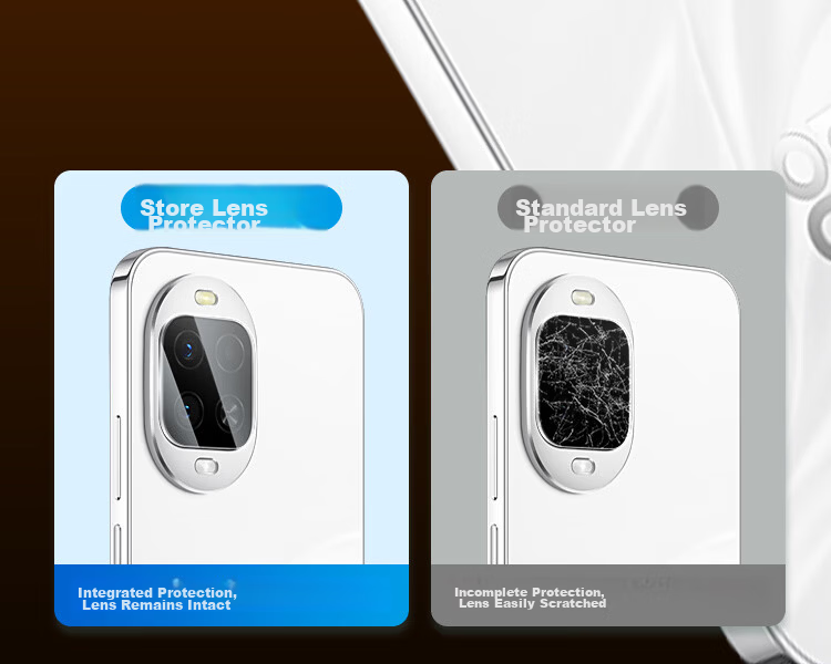Coollefone [Value Two Sets] Huawei nova 16z Lens Protector Huawei Phone Rear Camera Protective Film AR Anti-Reflective Ultra-Thin HD Drop-Proof Fingerprint Resistant 4
