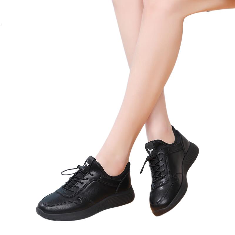 RED DRAGONFLY Women's Casual Shoes INS Trendy Versatile Sports Shoes Korean Style WXB140141 Black Size 37