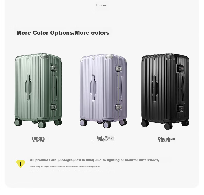 90 Points 20-Inch Aluminum Frame MAX Luggage 2026 New Travel Suitcase Trolley Carry-On Password Lock Soft Matte Purple 45