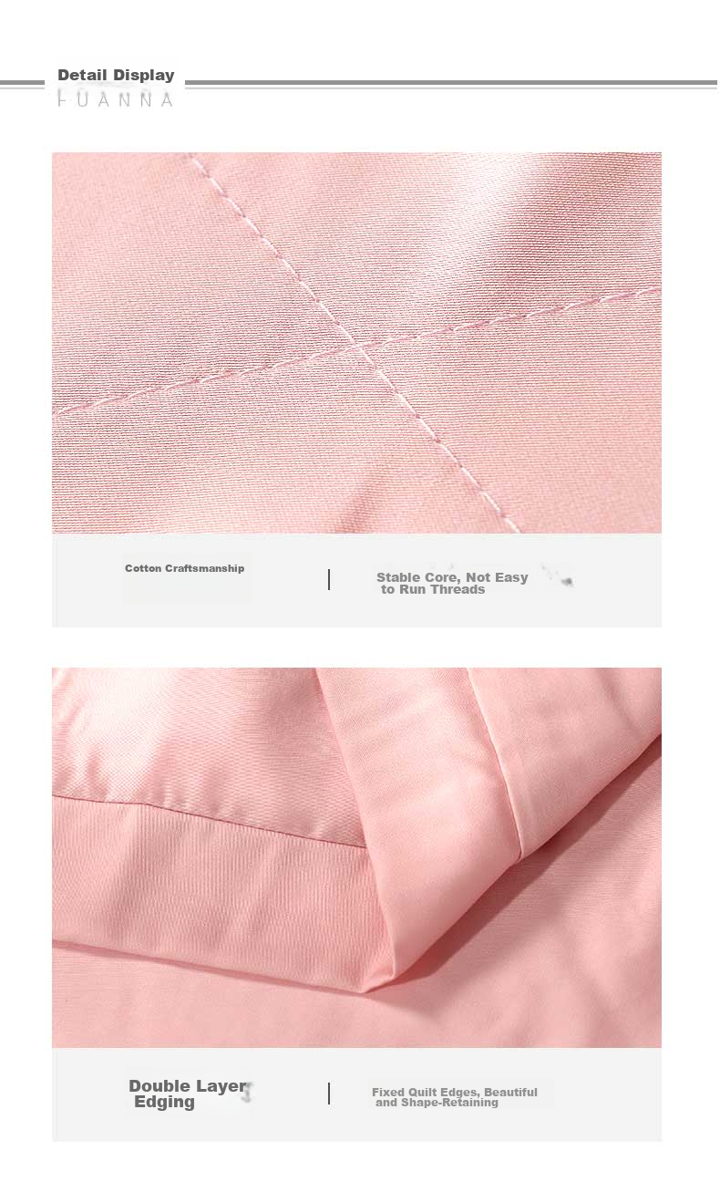 Fuanna 100% Mulberry Silk Quilt Summer Cooling Silk Air Conditioning Quilt Double Antibacterial Thin Quilt Core 203x229cm 11