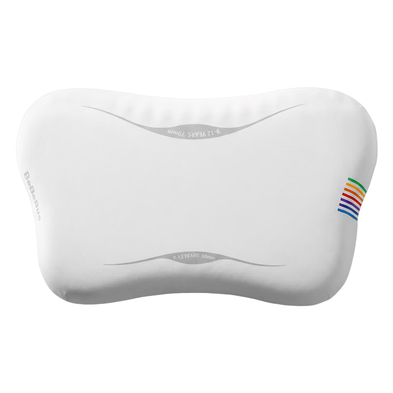 Bebebus Children's Pillow 9-12 Years Baby Butterfly Silicone Growth Pillow Infant Zoned Neck Support Breathable Washable