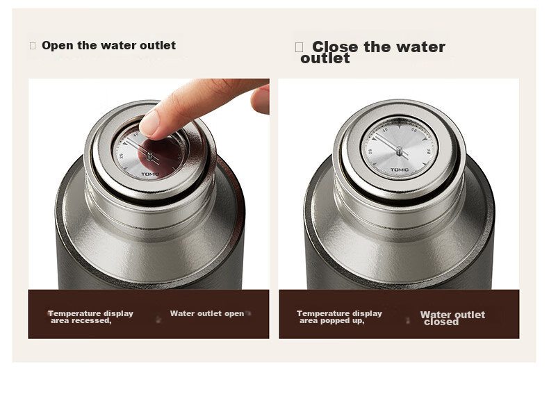 TOMIC Pure Titanium Insulated Large Capacity Tea Infuser Water Bottle Separation Tea Cup High-Quality Birthday Gift 13