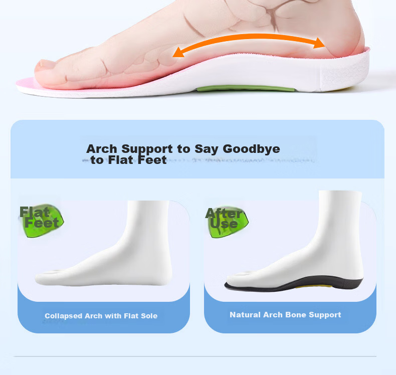 FOOTOPPO Sports Insoles for Men, Ultra-Soft Shock-Absorbing Insoles with Squishy Feel for Military Training, Basketball Shoes, Running Shoes for Men And Wome 7