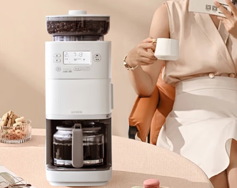 Siroca Stone Mill Fully Automatic American Coffee Maker Grinder Integrated Bean and Powder Dual-Use Multifunction PRO Small Coffee Machine for Office and Home [Qixi Valentine's Day Gift] 25