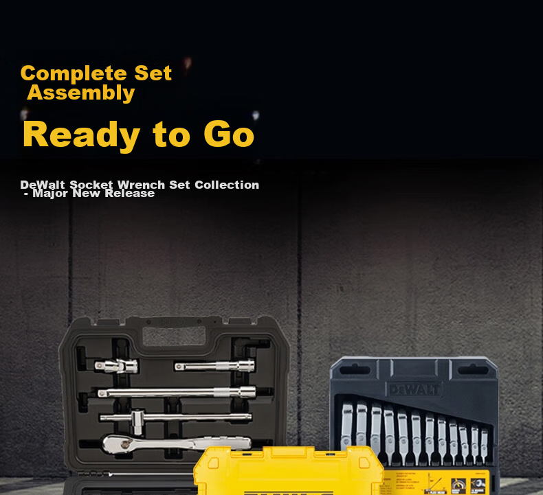 DEWALT 15-Piece 1/4 & 3/8 Socket Accessory Set 1