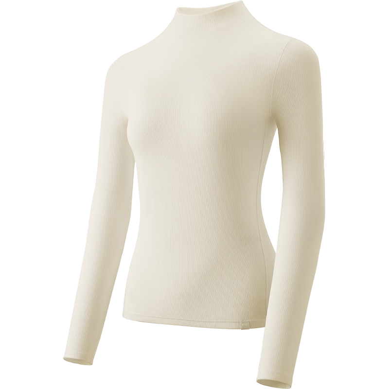 Beneunder Semi-Turtleneck Base Layer Top for Women, Slim-Fit Autumn Inner Wear Long-Sleeve Stretchy Soft Skin SF026