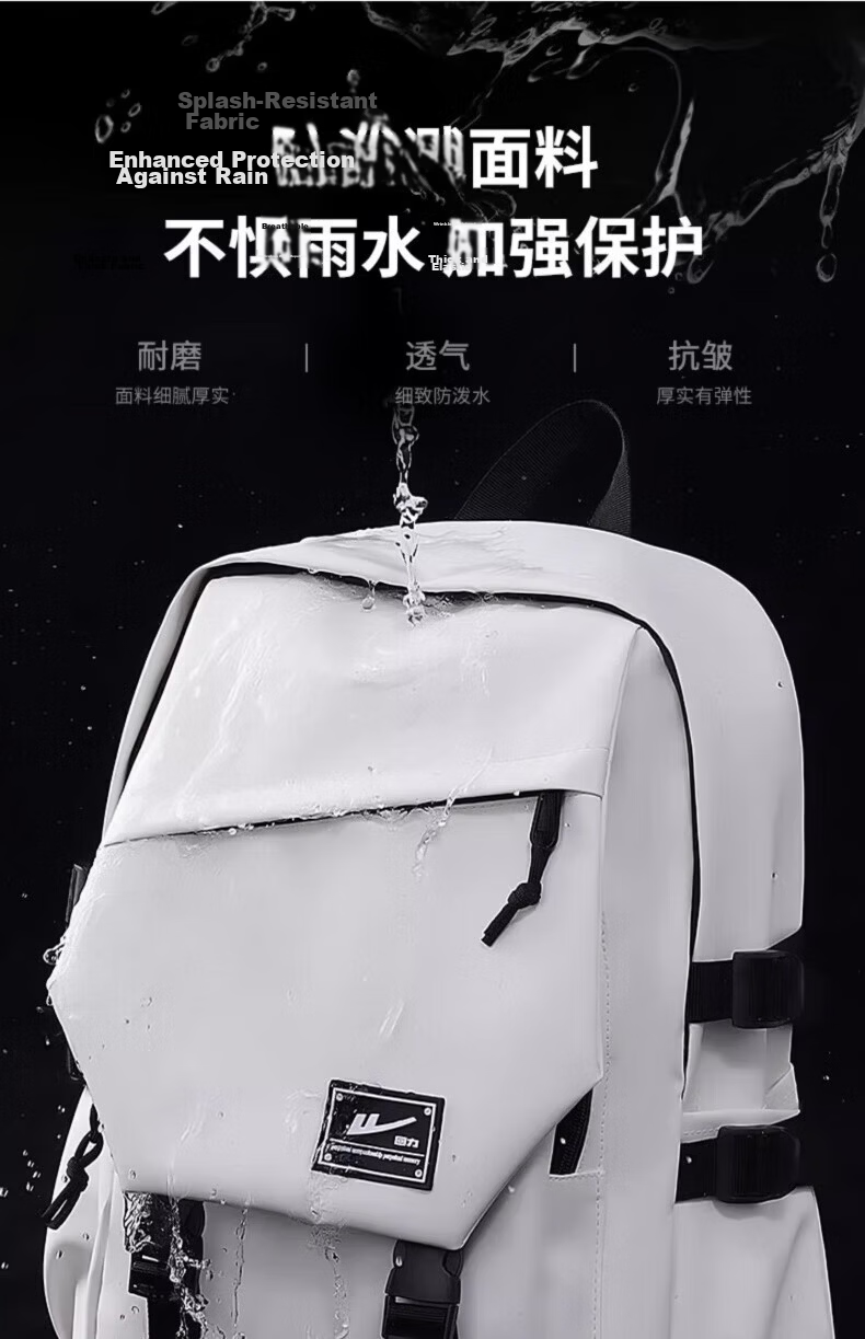 Warrior Men's Large Capacity Casual Water-Resistant Commuter Business Backpack Laptop Bag College Student Travel Backpack 8