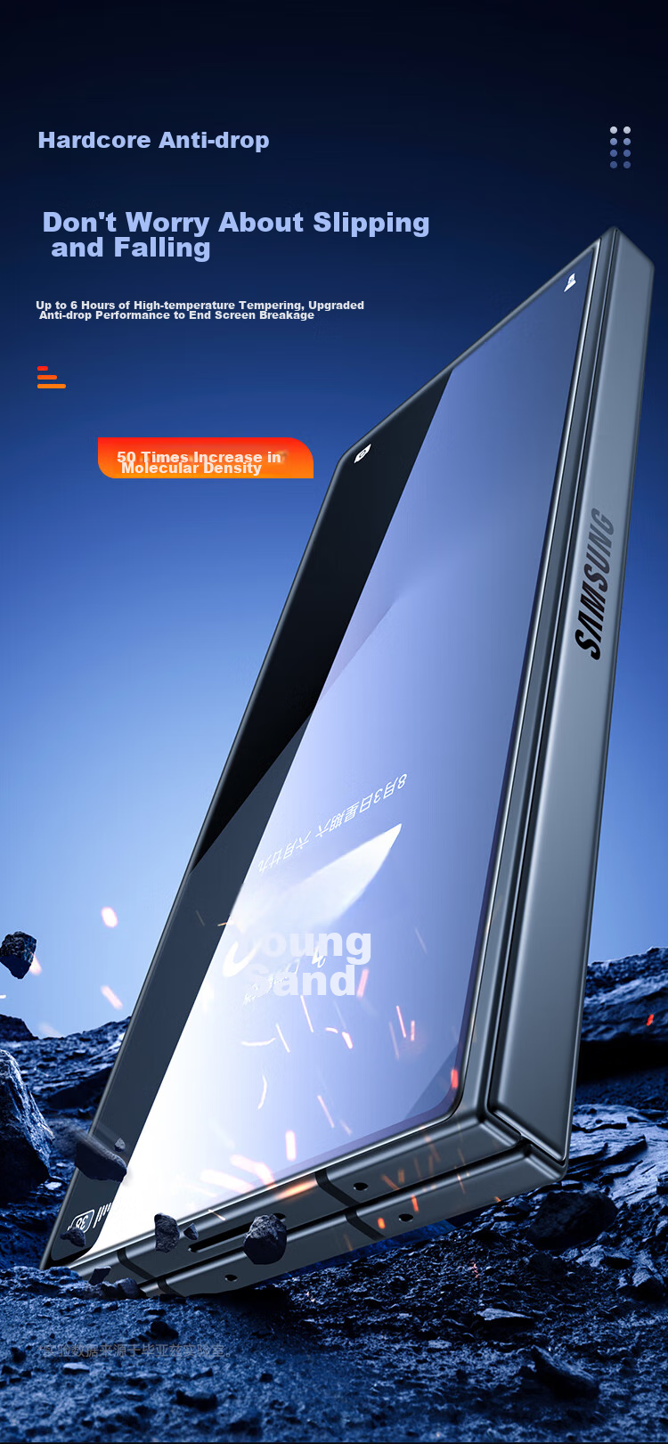 BIAZE Tempered Glass Screen Protector for Samsung Z Fold5 Outer Screen, Foldable Phone Protective Film, Full Coverage Anti-Scratch Wear-Resistant Low Fingerprint High Definition Front Screen Protective Glass JM846 7