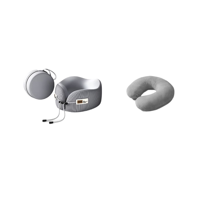 Zhiguozhe U-Shaped Neck Pillow Travel Portable Foldable U-Shape Neck Support Pillow for Airplane High-Speed Train Nap Essential