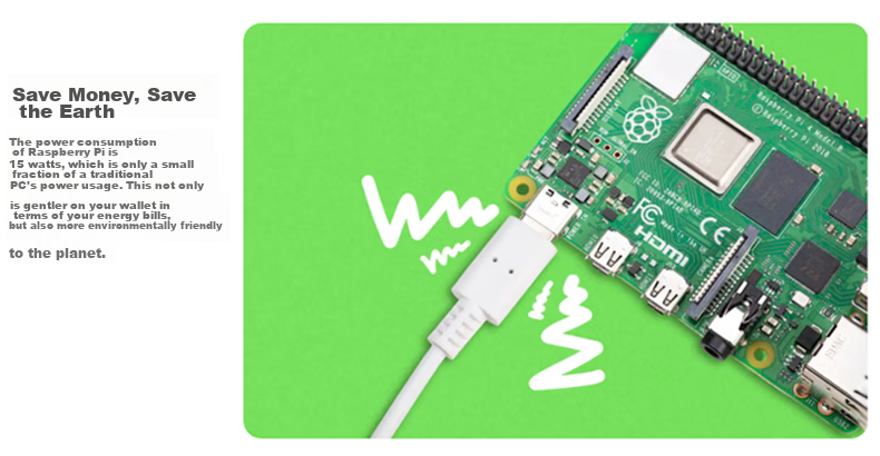 LOBOROBOT Raspberry Pi 4B Development Board AI Python Programming Industrial Development Board 7