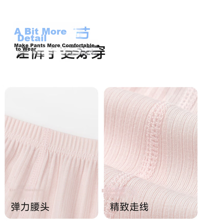 Nido Bear Children's Safety Shorts Girls Summer Thin Modal Underwear Anti-Exposure 2-in-1 Leggings 30