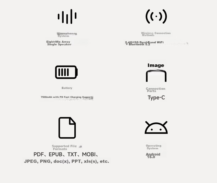AISPEECH OfficeBook X5pro E-Reader [New Release] AI Smart 10.95-inch Starry Gray E-Reader for Reading and Learning Handwriting Electronic Notebook 36