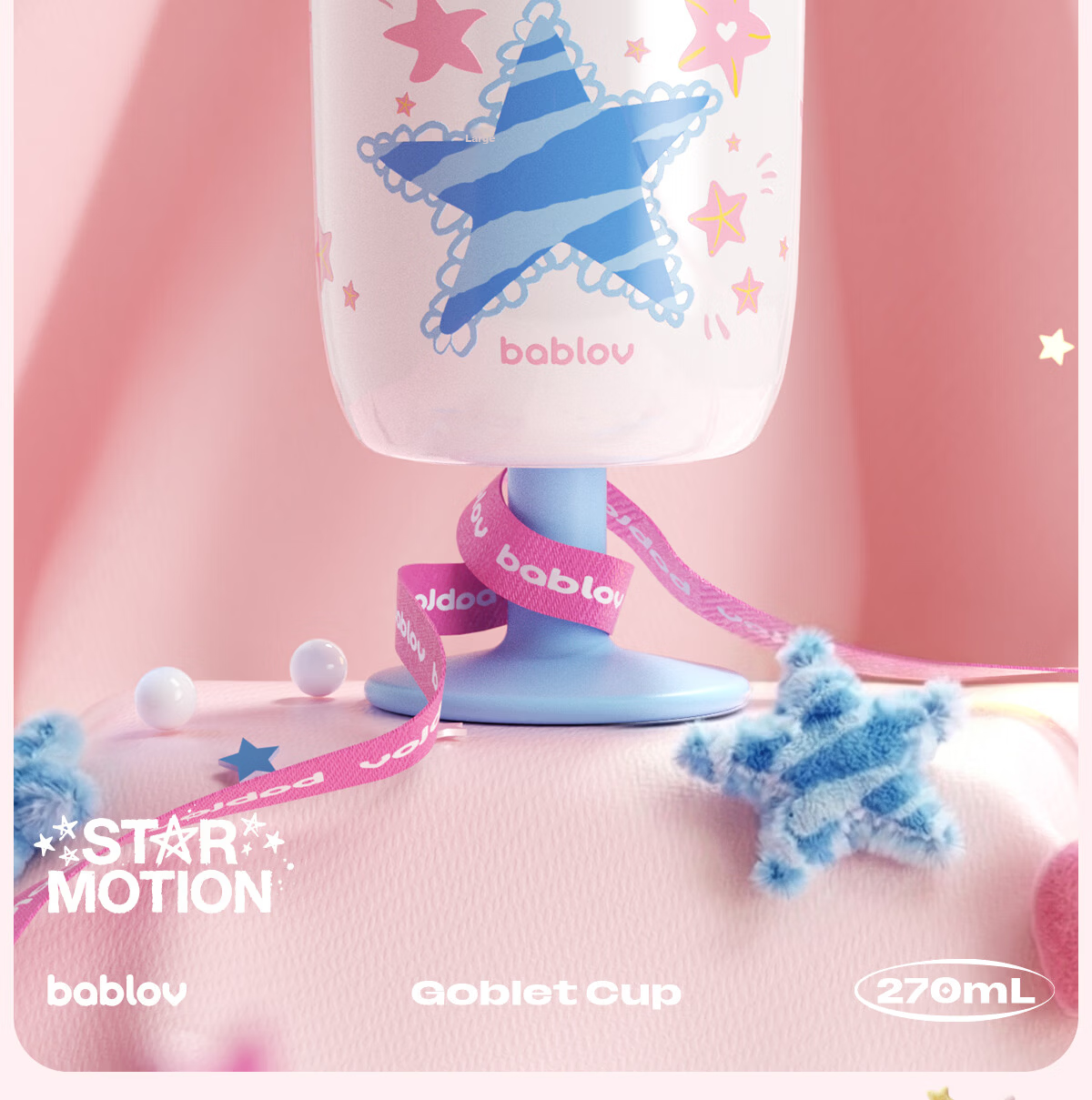 BABLOV High Stem Straw Insulated Cup for Women High-Value Office Coffee Mug Birthday Gift 2