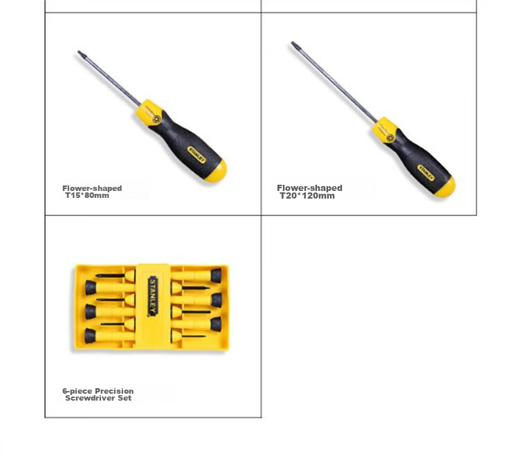STANLEY Household Screwdriver Set Flathead Phillips Screwdriver 16-Piece Kit 68-0002C-23 6
