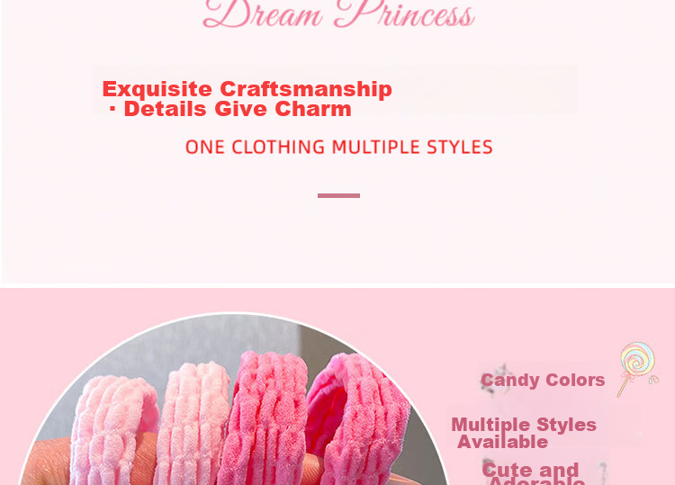 Princess Password Children's Day Gift High Elasticity Hair Tie for Girls Soft Hair Band Student Hair Rope Hair Accessory 8