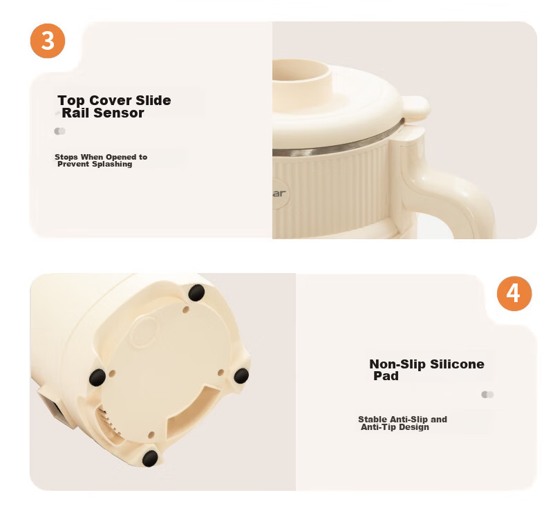 Royalstar Blender Household Soy Milk Maker 1.8L Fully Automatic Multifunctional Scheduled Noise-Reducing Juicer Grain Cooker Baby Food Processor New Soft Sound RD-200U68 21