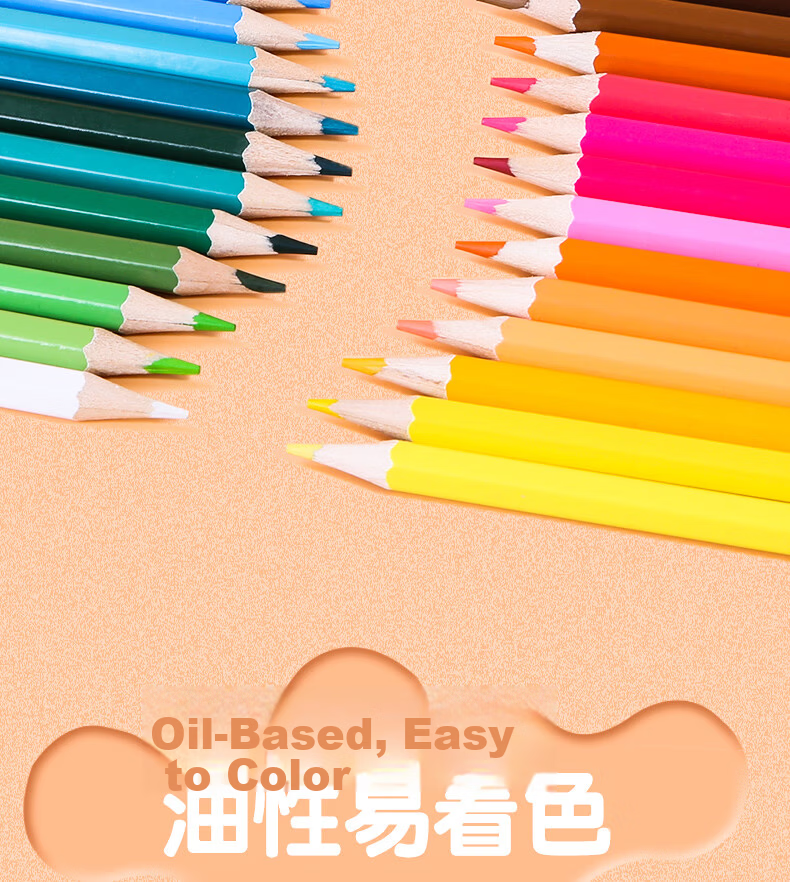 Disney 48-Color Wooden Hexagonal Colored Pencils for Students, Art Drawing, Sketching, Hand Drawing, Children's Paint Brush Set with Spider-Man D01194A 5