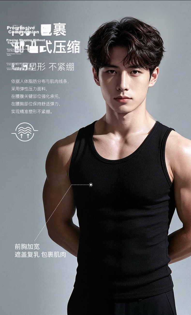 VICTORIATOURIST Men's Quick-Dry Fitness Tank Top Running Professional Sports Training Loose Breathable Sweat-Absorbing Sleeveless T-Shirt 4