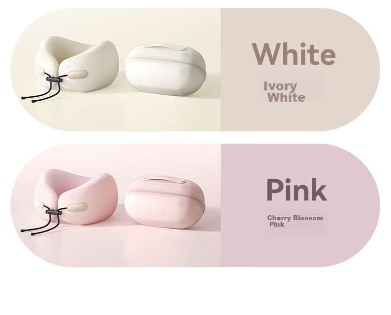 Zhiguozhe U-Shaped Neck Pillow Travel Portable Foldable U-Shape Neck Support Pillow for Airplane High-Speed Train Nap Essential 26