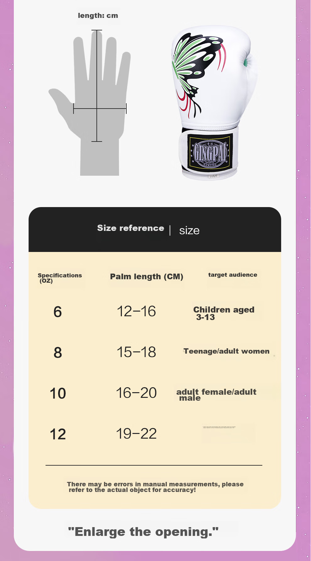 Jingpai Adult And Children's Boxing Gloves for Women, Sanda Fighting Training Practice Gloves, Punching Bag Gloves for Men, Professional Wear-Resistant Thick Gloves 7