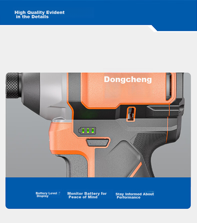 Dongcheng 16V Cordless Brushless Impact Electric Screwdriver Drill DPL16V-160S 17