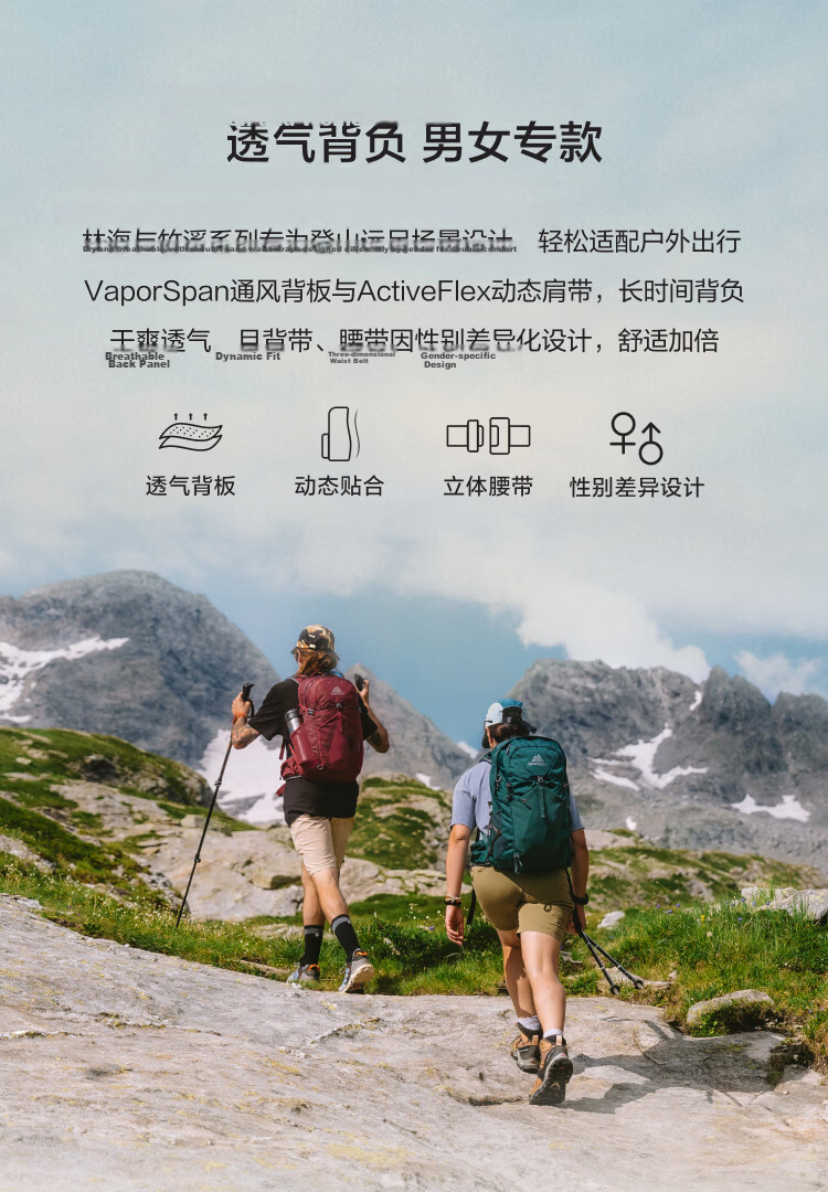 GREGORY Citro 30L Hiking Backpack Professional Outdoor Large Capacity Men's Double Shoulder Bag AO5 2