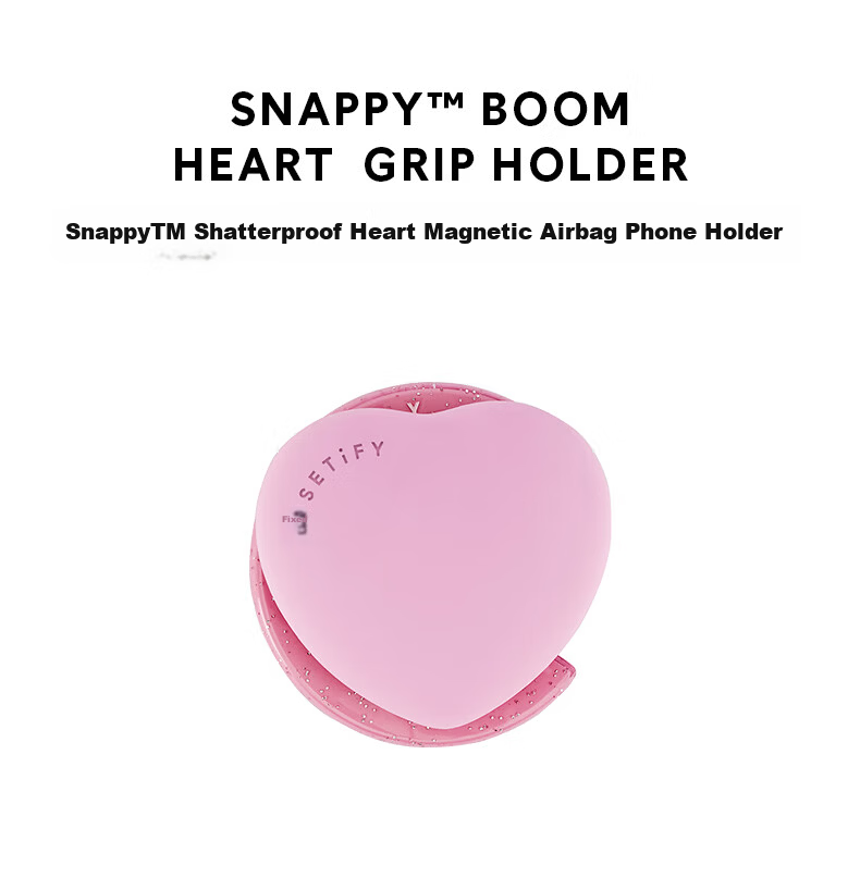 CASETIFY 3D Airbag Magnetic Phone Stand Purple Heart Compatible with Magsafe Magnetic Phone Holder 2