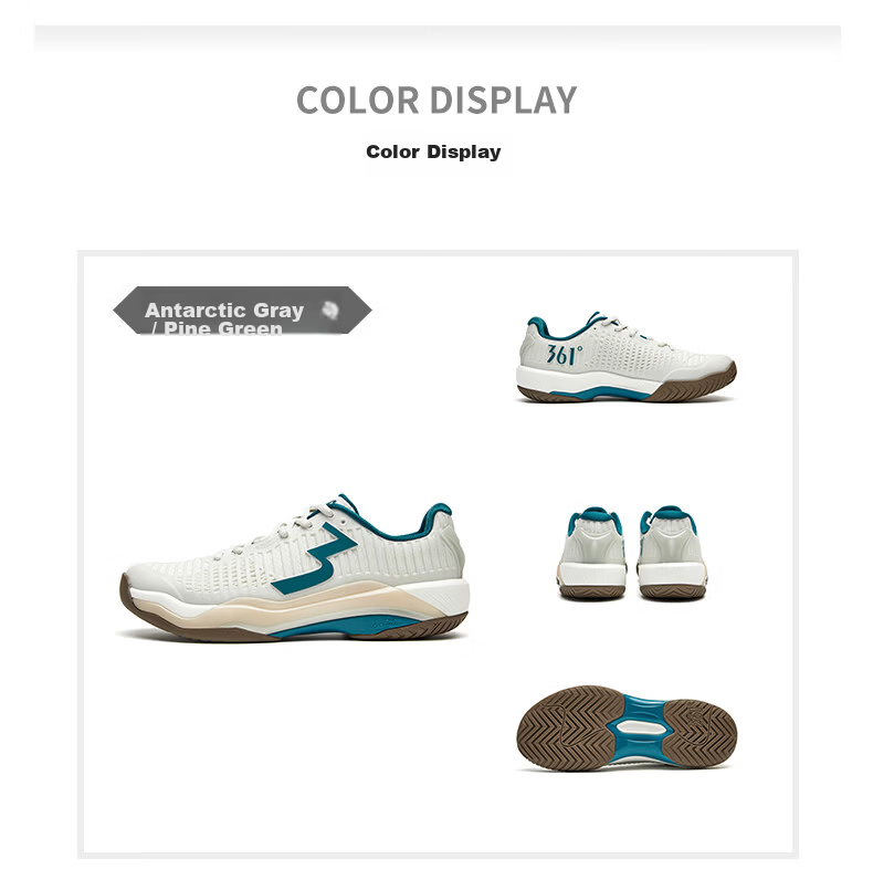 361° Stable Grip Tennis Shoes Men Summer Breathable Badminton Shoes Women Sports Non-Slip Wear-Resistant Couple 672634401-12 52