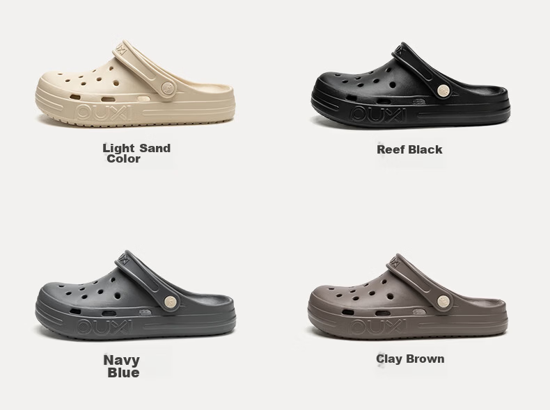 Puxi Xunye Soft Sole Breathable Hole Shoes Women Outdoor Slippers 2026 Summer Beach Shoes Non-slip Closed Toe Sandals Men 12