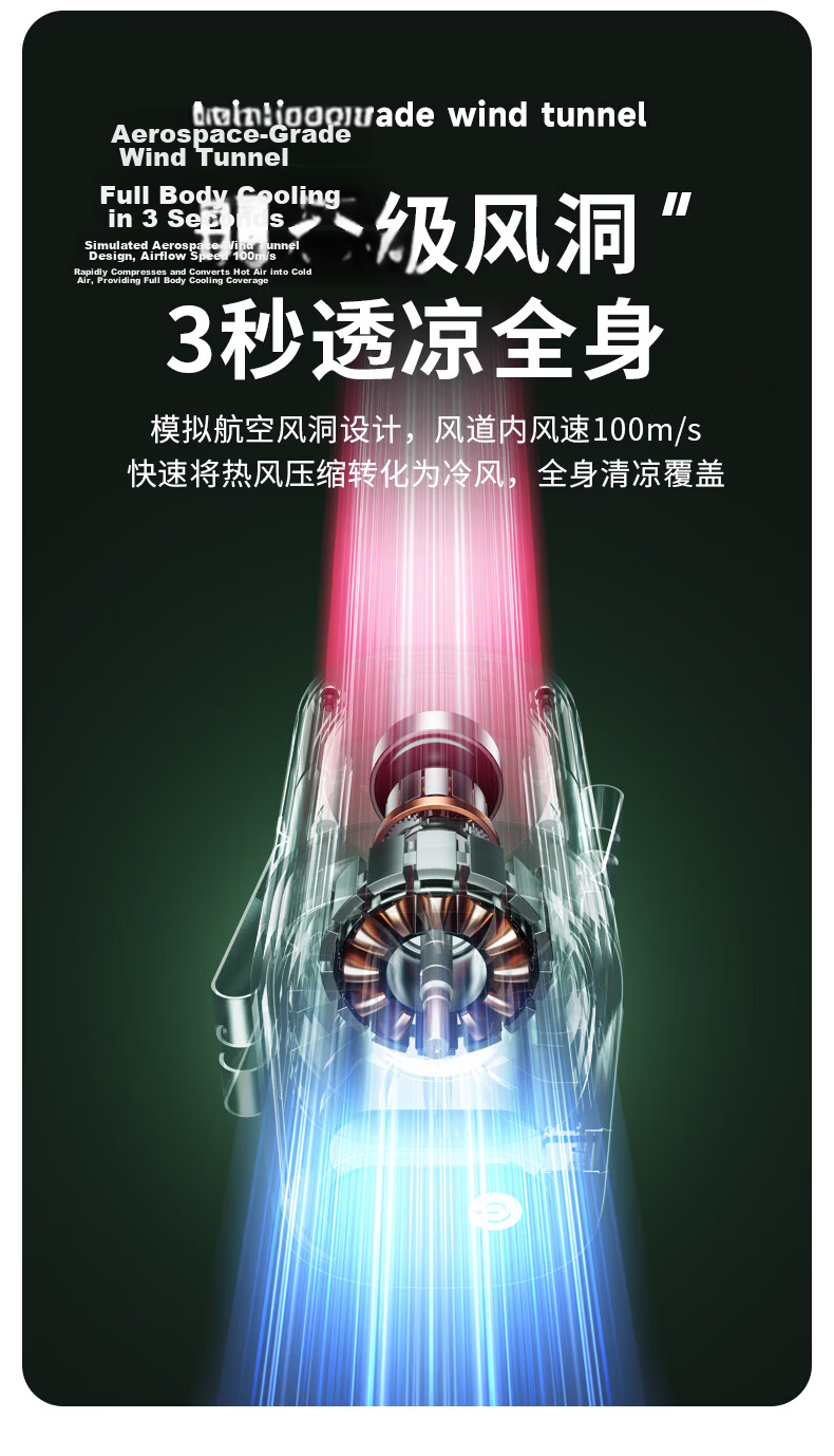 Diamond Brand Waist Hanging Fan Portable Cooling Device Small Fan Outdoor Construction Work High Airflow Long Battery Life Rechargeable Clip-On Waist Fan WB13 Gray 14