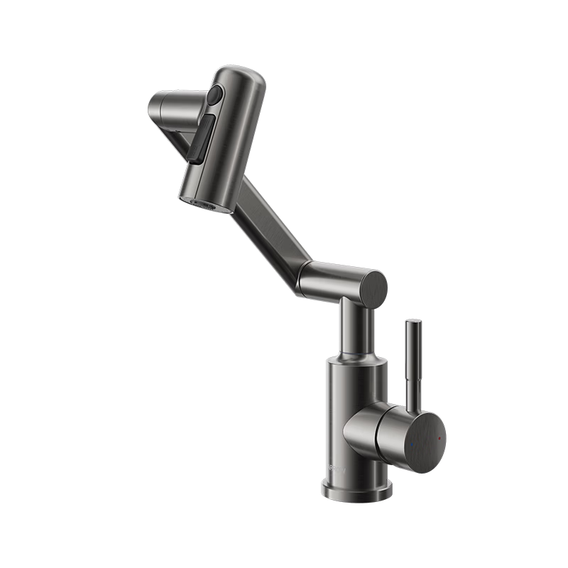 ARROW Robotic Arm Faucet 360° Rotatable Stainless Steel Lucky Cat Hot and Cold Wash Basin AE41307GGW