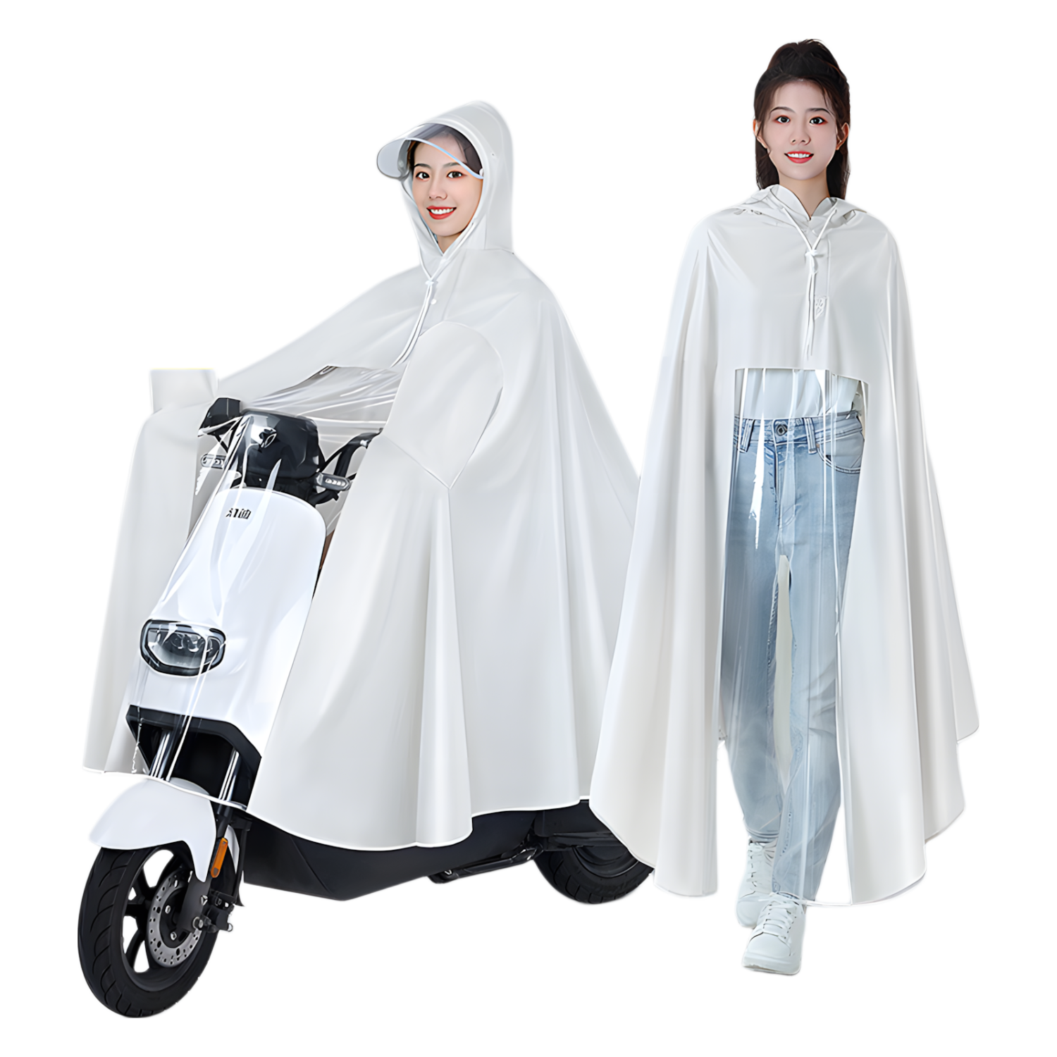 Beimei Electric Scooter Extra Large Thickened Raincoat Women's Single-Person Motorcycle Bicycle Anti-Wind Heavy Rain Poncho