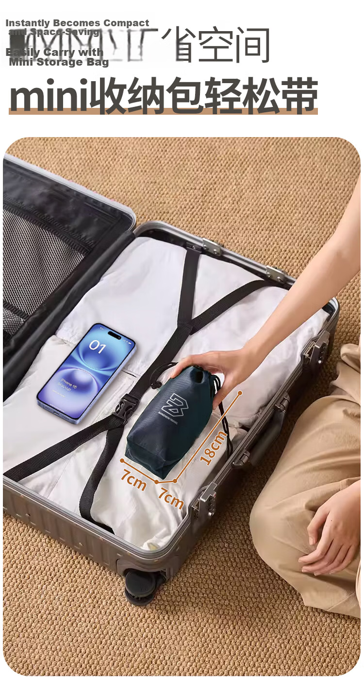 Banjeni Large Capacity Travel Bag Unisex Foldable Luggage Sleeve Maternity Storage Gym Handheld Crossbody Bag 9