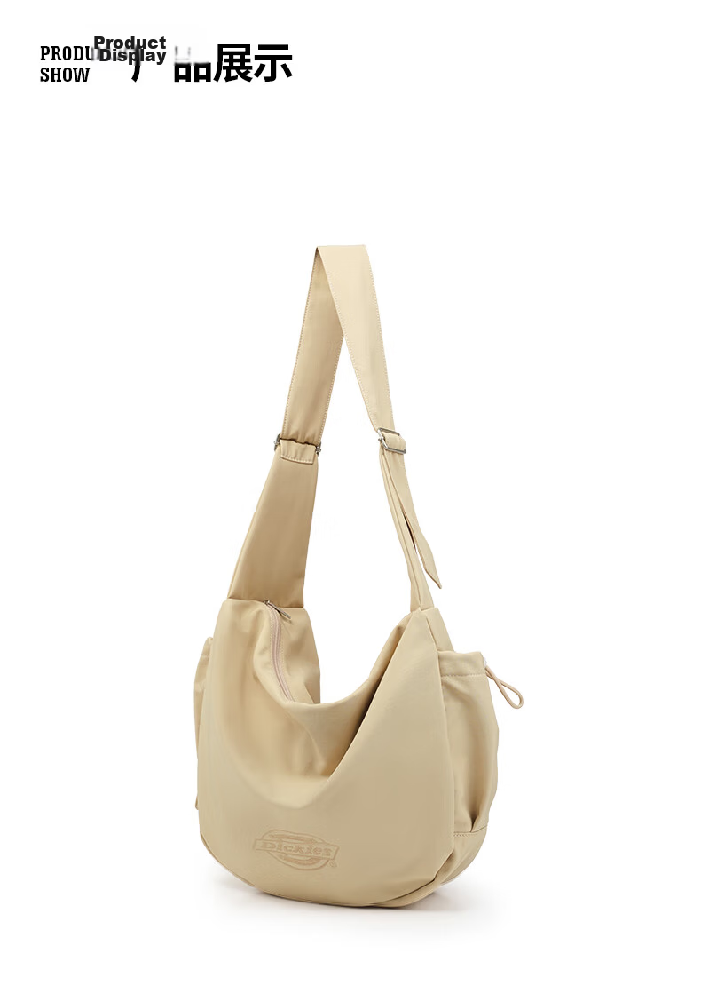 Dickies Shoulder Bag, Unisex Crossbody Bag, Nylon Casual Style, for School Commute And Travel, Large Capacity Dumpling Bag, Adjustable Small Size 29