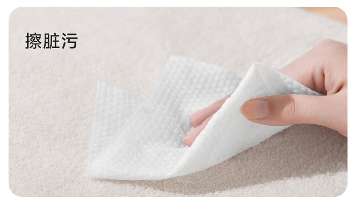 MINISO Self-Mocking Bear and Friends Series Hanging Facial Towels 80pcs Pearl Texture Disposable Dual-Use Cleansing Wipes Pack 18