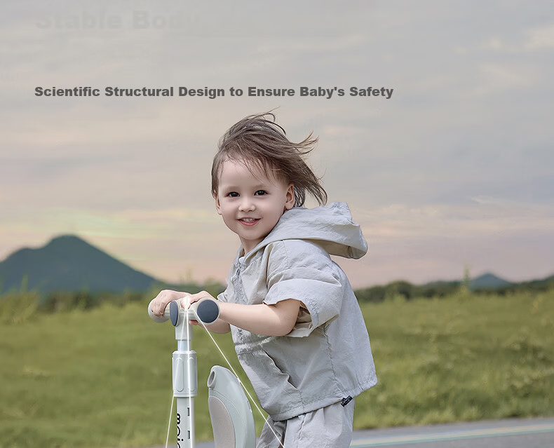 Maidomi Kids Scooter 1-3-6-12 Years Old Baby 2-in-1 Multifunctional Foldable Gravity Steering Music Flashing Wheels 14