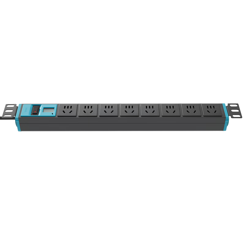 BULL PDU Desktop Cabinet Socket/power Strip/extension Cord/surge Protector with Smart Ammeter, 8 Outlets Master Switch, 1.8m Specification GNE-108EV
