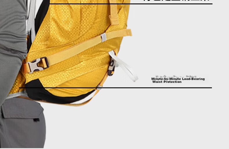 AiWang Women's Oxford Cloth Hiking Backpack Men's Outdoor Suspension Load Heavy Duty Large Capacity Travel 35+5L Gray 8