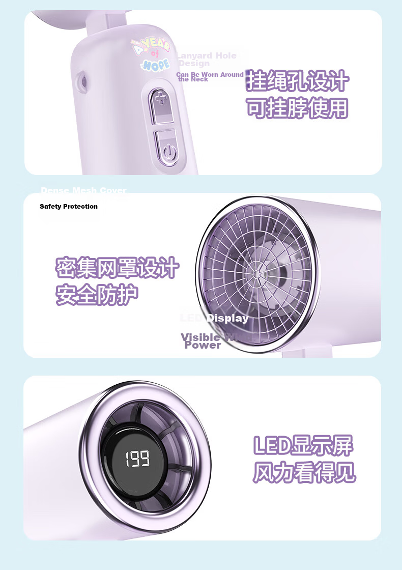 Disney Mini Portable Handheld USB Rechargeable Fan Large Airflow Long Battery Life Student Office Desktop Birthday Gift Graduation Travel C80 Bear 14