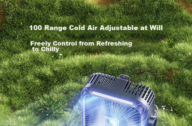 Inku AI Tracking Outdoor Cooling Fan Camping Rechargeable Fan Long Battery Life Large Capacity Portable USB Fishing Tent Warehouse Factory Cooling Device 12