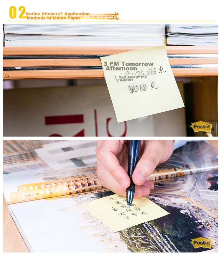 3M Post-it Notes Reminder Sticky Notes Memo Pads Office School Supplies Essential Set 654S-6S Yellow 6-Pack 4