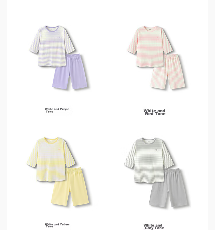 Balabala Kids Pajama Set Boys Girls Homewear Toddler Baby Children Air Conditioning Skin-Friendly 209225171211 13