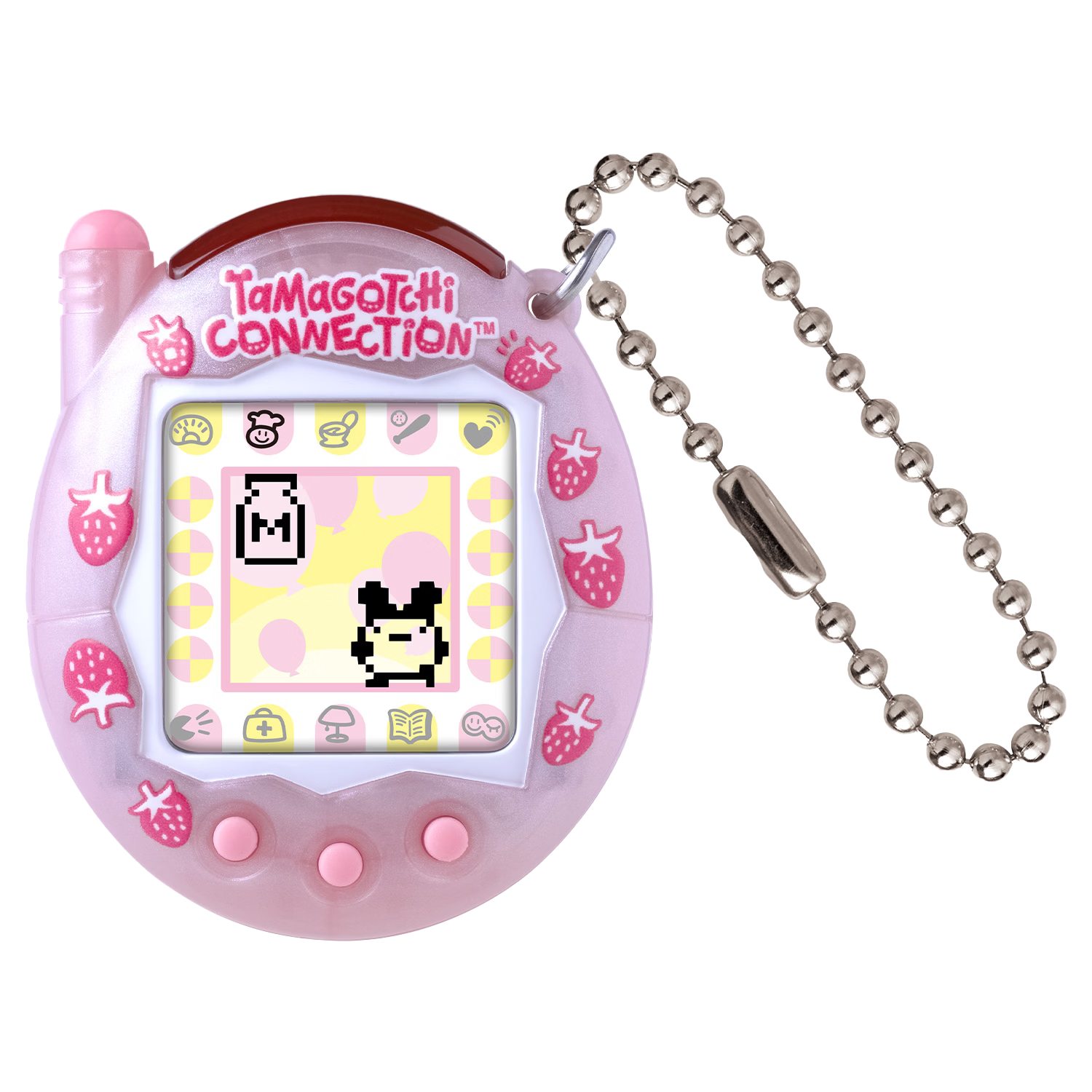 Bandai Tamagotchi Electronic Pet Toy Communication Link Strawberry Milk Edition Kids Gift