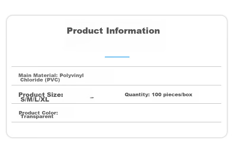 INTCO Medical PVC Examination Gloves (5.0g) Colorless Size M 100pcs/Box Y78-1000-M 1 Box 3